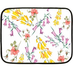 Wild Flower Double Sided Fleece Blanket (mini)  by charliecreates