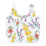 Wild Flower Full Print Recycle Bag (L) Back