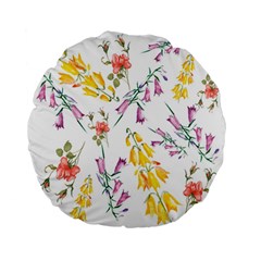 Wild Flower Standard 15  Premium Flano Round Cushions by charliecreates