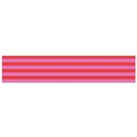 Love Sick - Bubblegum Pink Stripes Small Flano Scarf Back