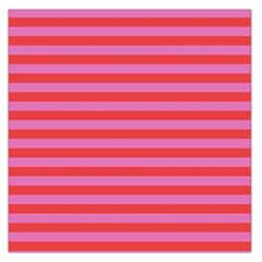 Love Sick - Bubblegum Pink Stripes Large Satin Scarf (square) by WensdaiAmbrose