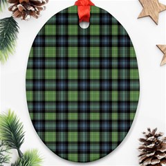 Abercrombie Tartan Oval Ornament (two Sides) by impacteesstreetwearfour