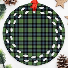 Abercrombie Tartan Round Filigree Ornament (two Sides) by impacteesstreetwearfour