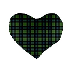 Abercrombie Tartan Standard 16  Premium Flano Heart Shape Cushions by impacteesstreetwearfour