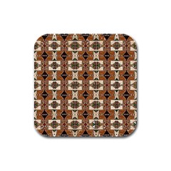 Nr 4 Rubber Square Coaster (4 Pack)  by ArtworkByPatrick