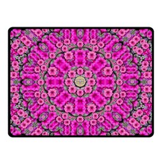 From The Sky Came Flowers In Calm Bohemian Peace Double Sided Fleece Blanket (small)  by pepitasart