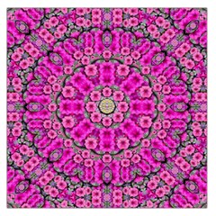 From The Sky Came Flowers In Calm Bohemian Peace Large Satin Scarf (square) by pepitasart