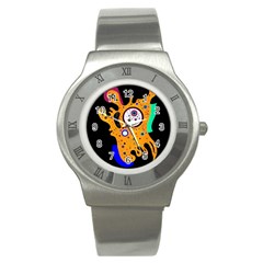 Stars Wassily Kandinsky (neg) Stainless Steel Watch by impacteesstreetwearthree