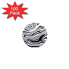 Lines Abstract Distorted Texture 1  Mini Magnets (100 pack) 