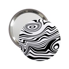 Lines Abstract Distorted Texture 2 25  Handbag Mirrors by Pakrebo