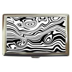 Lines Abstract Distorted Texture Cigarette Money Case