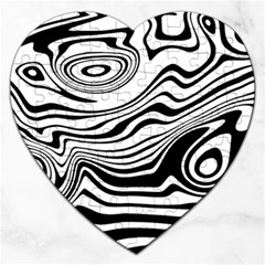 Lines Abstract Distorted Texture Jigsaw Puzzle (Heart)