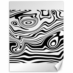 Lines Abstract Distorted Texture Canvas 12  x 16 