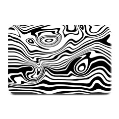 Lines Abstract Distorted Texture Plate Mats