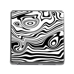 Lines Abstract Distorted Texture Memory Card Reader (Square 5 Slot)