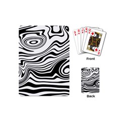 Lines Abstract Distorted Texture Playing Cards Single Design (Mini)