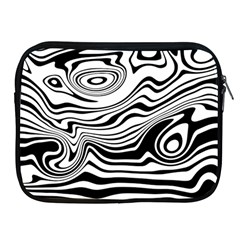 Lines Abstract Distorted Texture Apple iPad 2/3/4 Zipper Cases