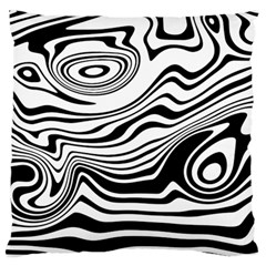 Lines Abstract Distorted Texture Standard Flano Cushion Case (One Side)