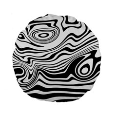 Lines Abstract Distorted Texture Standard 15  Premium Flano Round Cushions