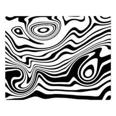 Lines Abstract Distorted Texture Double Sided Flano Blanket (Large) 