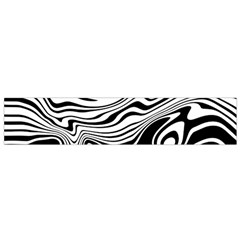 Lines Abstract Distorted Texture Small Flano Scarf