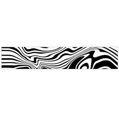 Lines Abstract Distorted Texture Large Flano Scarf 