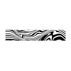 Lines Abstract Distorted Texture Flano Scarf (Mini)