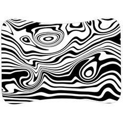 Lines Abstract Distorted Texture Velour Seat Head Rest Cushion