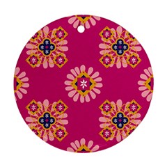 Morroco Tile Traditional Marrakech Round Ornament (two Sides) by Pakrebo