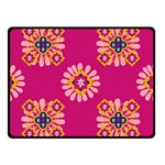 Morroco Tile Traditional Marrakech Double Sided Fleece Blanket (Small)  45 x34  Blanket Front