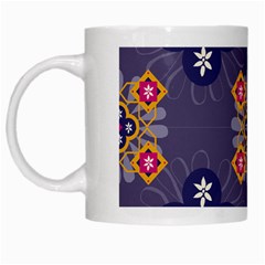 Morocco Tile Traditional Marrakech White Mugs