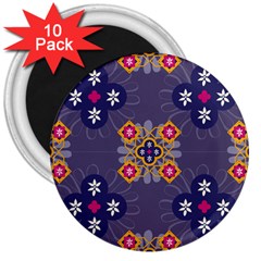 Morocco Tile Traditional Marrakech 3  Magnets (10 pack) 