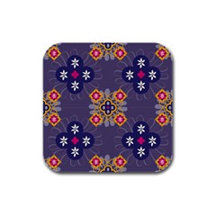 Morocco Tile Traditional Marrakech Rubber Square Coaster (4 pack) 