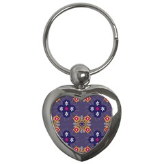 Morocco Tile Traditional Marrakech Key Chain (Heart)