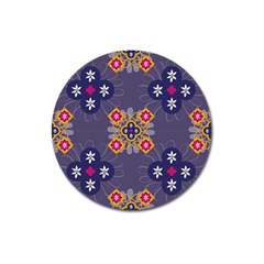 Morocco Tile Traditional Marrakech Magnet 3  (Round)