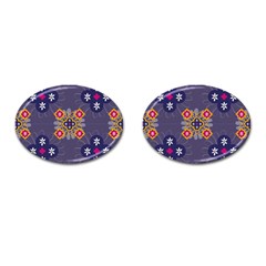 Morocco Tile Traditional Marrakech Cufflinks (Oval)