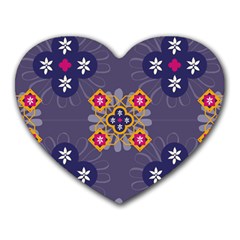 Morocco Tile Traditional Marrakech Heart Mousepads