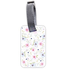 Floral Pattern Background Luggage Tag (one Side)