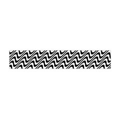 Insomnia - Black & White Stripes Flano Scarf (mini) by WensdaiAmbrose