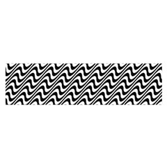 Insomnia - Black & White Stripes Satin Scarf (oblong) by WensdaiAmbrose