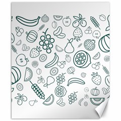 Fruit Material Design Transparent Canvas 8  X 10  by Pakrebo