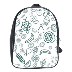 Fruit Material Design Transparent School Bag (large) by Pakrebo