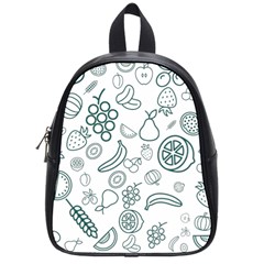 Fruit Material Design Transparent School Bag (small) by Pakrebo