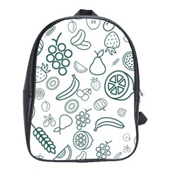 Fruit Material Design Transparent School Bag (xl) by Pakrebo