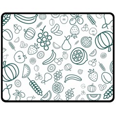 Fruit Material Design Transparent Double Sided Fleece Blanket (medium)  by Pakrebo