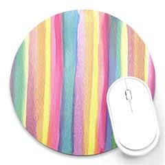 Watercolour Watercolor Background Round Mousepads by Pakrebo