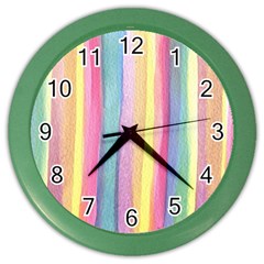 Watercolour Watercolor Background Color Wall Clock by Pakrebo