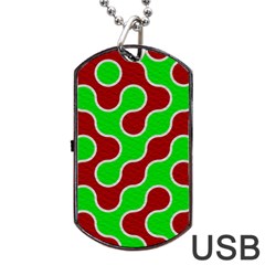 Paper Pattern Texture Parchment Dog Tag Usb Flash (one Side) by Pakrebo