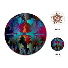 Background Sci Fi Fantasy Colorful Playing Cards Single Design (round) by Pakrebo