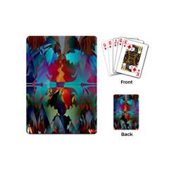 Background Sci Fi Fantasy Colorful Playing Cards Single Design (mini) by Pakrebo